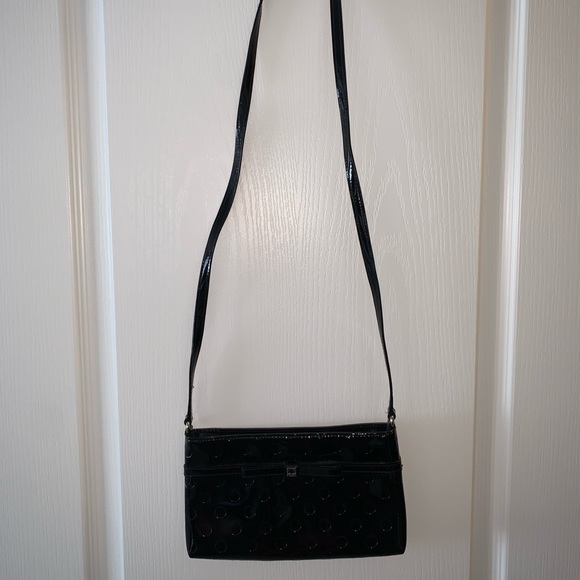 Kate Spade Camellia Street Amy Patent Leather Black Crossbody Purse. EUC - Picture 3 of 5